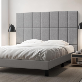 Wandkissenset Carpino 3-tlg. Textil 60x30 cm Hellgrau [neu. haus]