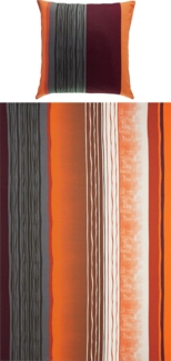 REDBEST Bettwäsche Bettwäsche, Mako-Satin, 3 teilig, Satin Streifen