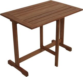 DEGAMO Gartentisch PORTO (1-St), 90x60 cm, klappbare Platte, Eukalyptus Holz