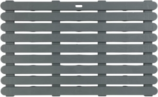 WENKO INDOOR & OUTDOOR Badematte, 50 x 80 cm, Grau