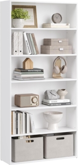 VASAGLE Bücherregal, 6-stöckiges Regal, offenes Aufbewahrungsregal, Standregal, 24 x 80 x 160,7 cm
