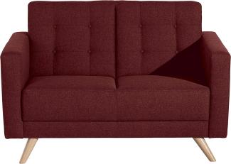 Max Winzer Sofa 2-Sitzer Julian 128 x 83 x81 cm rot