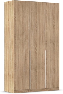 Rauch Möbel Alabama Schrank Kleiderschrank Drehtürenschrank Eiche Sonoma 3-türig inklusive Zubehörpaket Premium 2 Kleiderstangen, 7 Einlegeböden, 1 Schubkasteneinsatz BxHxT 136 x 229 x 54 cm