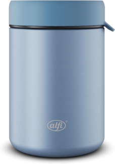 Alfi Thermobehälter ISO FOOD MUG, Thermobehälter für Essen, spülmaschinenfest, Edelstahl, Kunststoff, Silikon, (1-tlg), 0,35l, 5h heiß & 10h kalt, dicht & auslaufsicher, mit Göffel