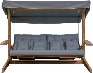 Westmann Irokoholz Hollywoodschaukel Luna 2600 | Anthrazit | 139x260x195 cm