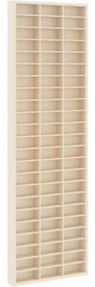 vidaXL Wanddisplay-Case mit Regal Beige 30 x 4,5 x 96 cm Holzwerkstoff 42015613