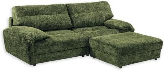 PRINCETON Ecksofa in Winter Moss - Moderne Eckcouch in L-Form mit großer Liegefläche für Ihr Wohnzimmer - 261 x 95 x 193 cm (B/H/T)