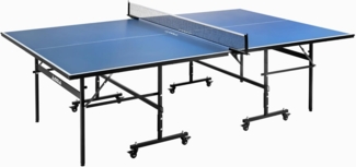 JOOLA Tischtennisplatte Inside 13 Indoor Tischtennistisch klappbares Untergestell – Schneller Aufbau inklusive Netz, blau, 274 x 152,5 x 76 cm