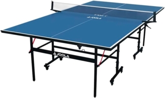 JOOLA Tischtennisplatte Inside 13 Indoor Tischtennistisch klappbares Untergestell – Schneller Aufbau inklusive Netz, blau, 274 x 152,5 x 76 cm