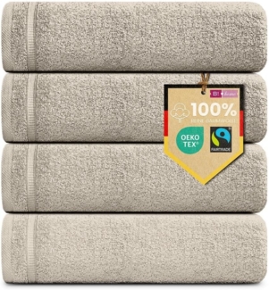 B!HOME Handtücher Set Saunatücher, Duschtücher, Gästehandtücher 100% Baumwolle, (Spar-Set, 8-St), flauschig saugfähig Frottee weich
