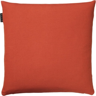 LINUM PEPPER Premium Kissenhülle für Dekokissen 40x40 cm, 100% Baumwolle, Maschinenwaschbar, Rostorange