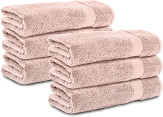 Komfortec Handtuch Set 100% Baumwolle, 470 g/m², Frottee (6-St), Badetücher 50x100 cm Set, Weich