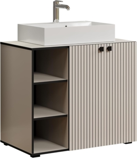 Waschtisch Bliss in grau inklusive Waschbecken 90 cm