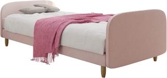 Mirjan24 Boxspringbett Moliss III , Rosa, 90x200 cm
