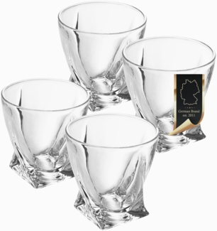 Intirilife Whiskyglas, Glas, Old Fashioned Whiskey Kristallglas