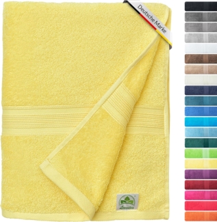 leevitex® Saunatuch Frottee XXL, (1-St), 80 x 200 cm, extra groß & saugfähig, Gelb/Mais