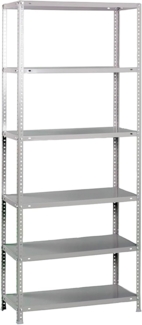 Simonrack Schwerlastregal, Lagerregal, 200 x 110 x 40 Metallregal, Kellerregal, Biegestelle 75 kg, 6 Fachböden, Galvanisiert - Advantage
