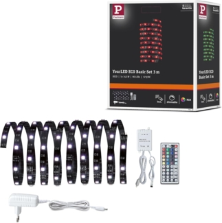 Paulmann No. 70430 YourLED ECO Stripe Basisset 3 m RGB Schwarz