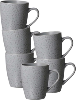 Ritzenhoff & Breker Kitwe Kaffeebecher 370 ml grau 6er Set