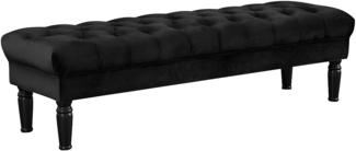 Vente-unique - Sitzbank - Samt - Schwarz - RINALDO