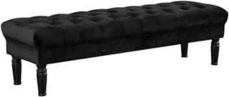 Vente-unique - Sitzbank - Samt - Schwarz - RINALDO