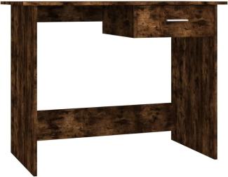 vidaXL Schreibtisch Räuchereiche 100x50x76 cm Holzwerkstoff 815333