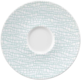 Kombi-Untertasse 13,5 cm Life Fashion Green Chic Seltmann Weiden Kaffeetasse - Mikrowelle geeignet, Spülmaschinenfest