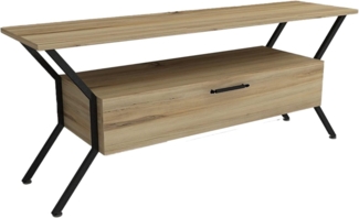 WELL HOME MOBILIARIO & DECORACIÓN TV-Möbel, braun, 124 x 54 x 35