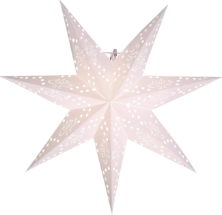Star Romantic Papierstern, Papier, weiß