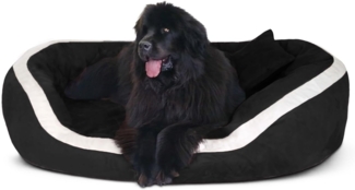 PEPPER SOFT Orthopädisches Hundesofa - 160x130cm, 03 Schwarz