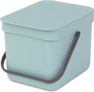 Brabantia 'Sort & Go' Abfallbehälter, Kunststoff, Mint, 6 Liter