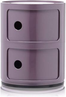 Kartell Componibili, 2 Elements, Violet, Runde Basis