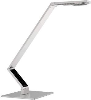 Luctra Tischleuchte Table Linear Base eckig mit Fuß Aluminium silber