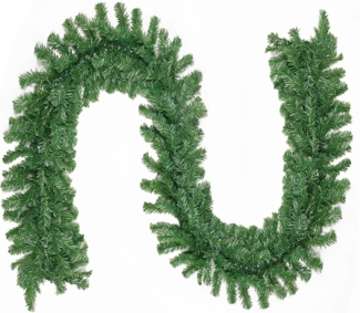 SALCAR Weihnachtsgirlande 10?m – Künstliche Tannengirlande ohne LED, Sattgrün