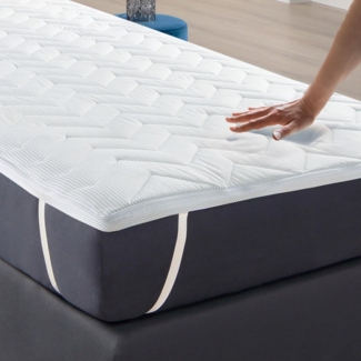 Matratzenschoner Top Cool mit Sommer und Winterseite Bestlivings, Matratzentopper mit Memory Foam Effekt - Matratzenschoner Visco