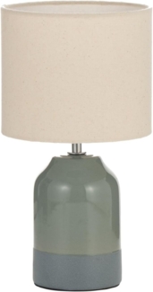 Pauleen Tischleuchte Sandy Glow max. 20W 230V Stoffschirm Keramik, ohne Leuchtmittel, Stoffschirm, Keramik, E14 - Lieferumfang ohne Leuchtmittel