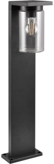 Sockelleuchte ARDILA Laterne aus Aluminium Schwarz, Höhe 65cm
