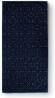 PiP Studio Gästehandtuch Tile de Pip_Dark Blue_UV_UV_30x50 1 Gästehandtuch 30x50 cm, Frottier (1-St), Gästetuch Gästehandtuch