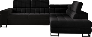 Ecksofa Laris, Seite: Rechts, Farbe: Magic Velvet 2219