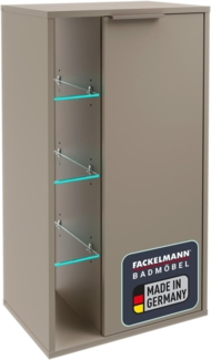 Fackelmann B.PARIS Midischrank 47 cm breit, Grau, Anschlag rechts