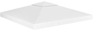 vidaXL Pavillon-Dachplane mit Kaminabzug 310 g/m² 3x3 m Weiß 312074