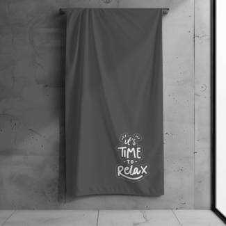 MTOnlinehandel Strandtuch "Fernweh" • Badetuch XXL • 100x200 cm • Schnelltrocknend, Baumwolle & Mikrofaser Mix (1-St), extra groß • weich & saugfähig