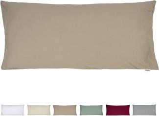 Kissenbezug ca. 40x80 cm Jersey plaza-taupe beties "BasicSoft"