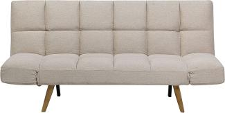 Schlafsofa 3-Sitzer Polsterbezug beige INGARO