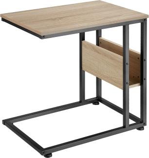 Beistelltisch Wigan 55 x 36,5 x 60 cm - Industrial Holz hell, Eiche Sonoma