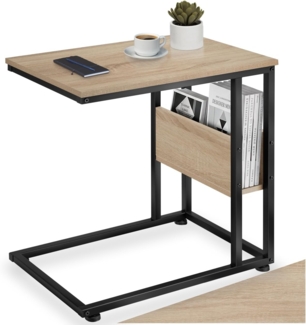 Beistelltisch Wigan 55 x 36,5 x 60 cm - Industrial Holz hell, Eiche Sonoma