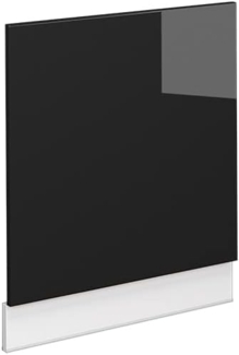 Vicco Frontblende Fame-Line, Schwarz-Eiche Hochglanz/Weiß, 60 cm ohne Arbeitsplatte