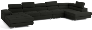Masseno Ecksofa VELORA mit Schlaffunktion U-Form, Sofa mit Bettkasten