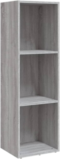 vidaXL Bücherschrank/TV-Schrank Grau Sonoma 36x30x114 cm Holzwerkstoff 826656