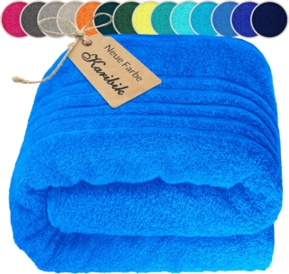 Lashuma Saunatuch XXL Handtuch London, Frottee (1-St), Badetuch Damen & Badehandtuch Herren 100x200 cm - Saunahandtuch 80x220